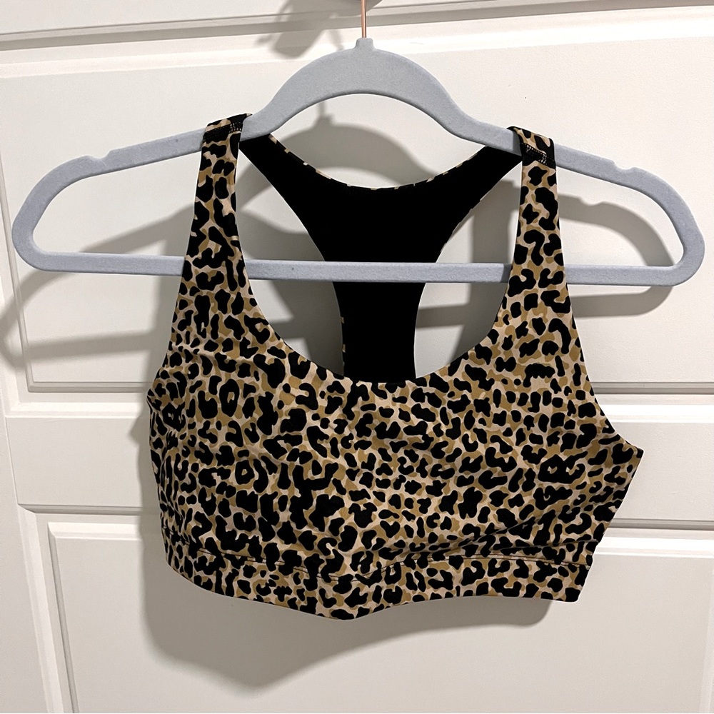 Outdoor Voices All Time Bra Leopard